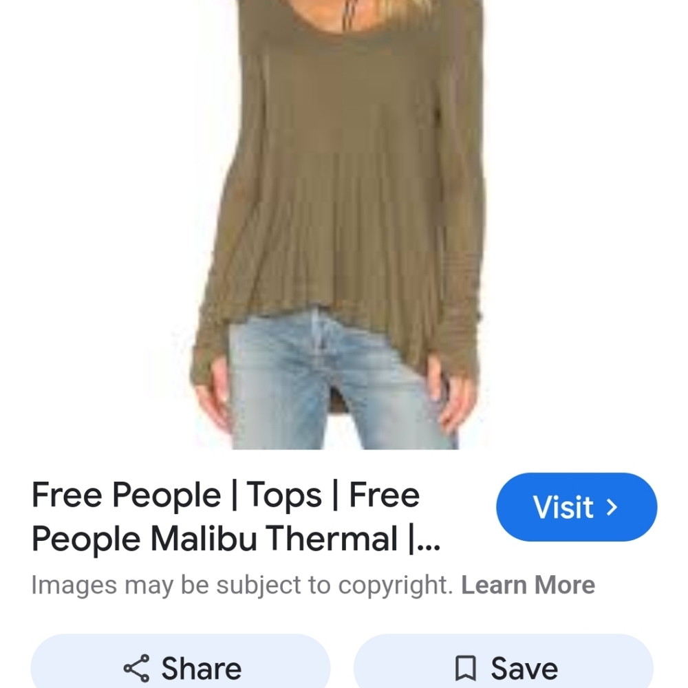 FREE PEOPLE KNIT DISTRESSED Asymmetrical Green Short Sleeve Tunic Top